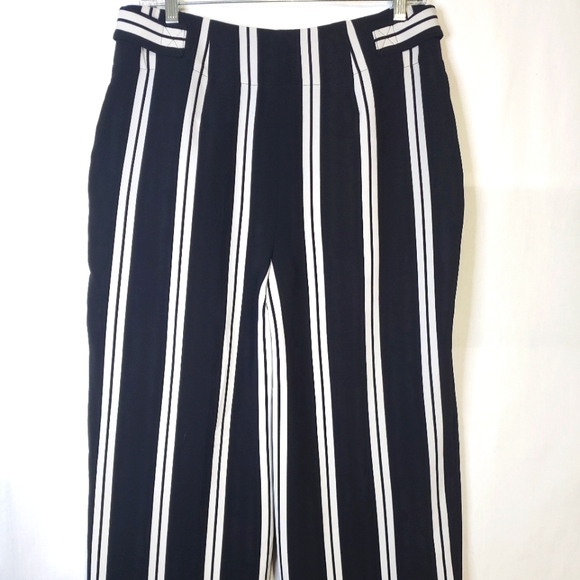 Karl Lagerfeld Paris Striped Culotte Pants Women's Size 8 - Picture 3 of 7